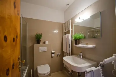 Ein Badezimmer in der Unterkunft Schwarzberghof