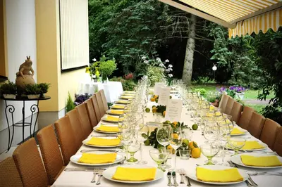 Ein Garten an der Unterkunft Schwarzberghof