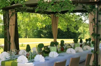 Ein Garten an der Unterkunft Schwarzberghof