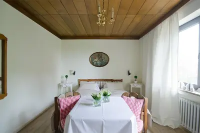 Ein Bett oder Betten in einem Zimmer der Unterkunft Schwarzberghof