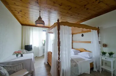 Ein Bett oder Betten in einem Zimmer der Unterkunft Schwarzberghof