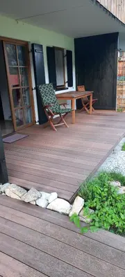 Das Gebäude in dem sich die Ferienwohnung befindet