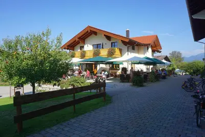 Das Gebäude in dem sich der Bauernhof befindet