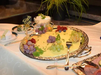 Essen in diesem Bauernhof oder in der Nähe