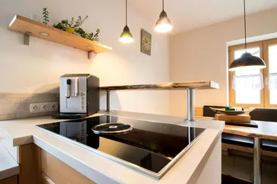 Küche/Küchenzeile in der Unterkunft Ferienwohnung Lorenz