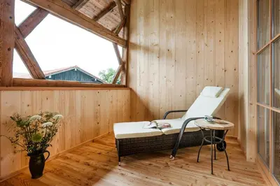 Ein Balkon oder eine Terrasse in der Unterkunft Köllhof