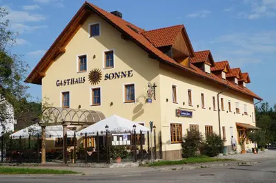 Das Gebäude in dem sich das Hotel befindet