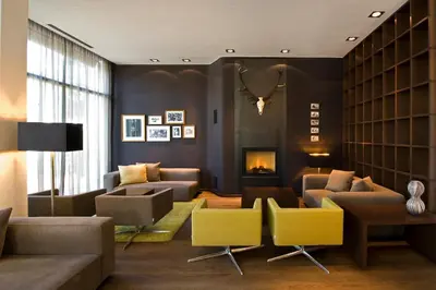 Ein Sitzbereich in der Unterkunft Hotel Thalmair