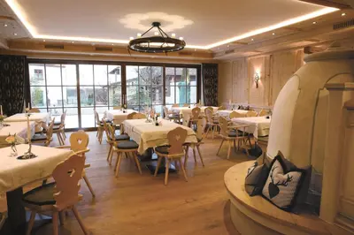 Ein Restaurant oder anderes Speiselokal in der Unterkunft Sepperlwirt