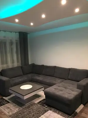 Ein Sitzbereich in der Unterkunft Augsburger Apartment