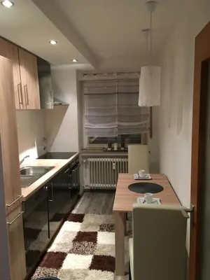 Küche/Küchenzeile in der Unterkunft Augsburger Apartment