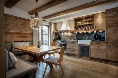 Küche/Küchenzeile in der Unterkunft Hussnhof Farm Lodge