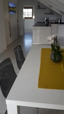 Küche/Küchenzeile in der Unterkunft Ferienwohnung Siglreitmaier