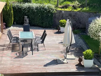 Ein Garten an der Unterkunft Ferienwohnung Siglreitmaier