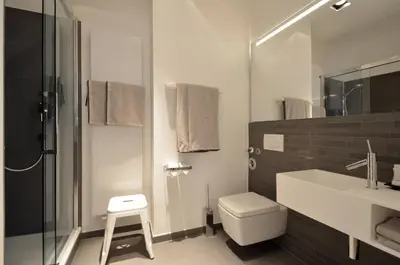 Ein Badezimmer in der Unterkunft Asante-Design-Apartment Deluxe - very central