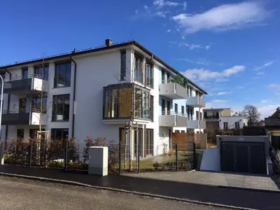 Das Gebäude in dem sich die Ferienwohnung befindet