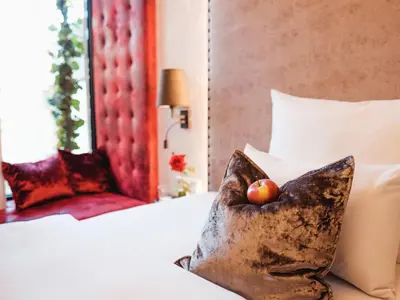 Ein Bett oder Betten in einem Zimmer der Unterkunft Eriks Hotel