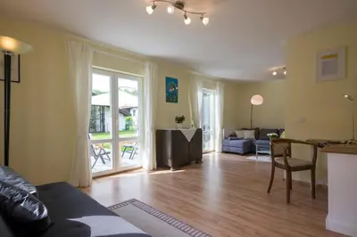 Ein Sitzbereich in der Unterkunft Landhaus Kaiserblick