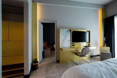 Ein Bett oder Betten in einem Zimmer der Unterkunft Scheck Hotel