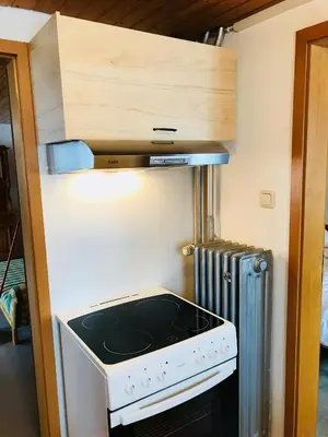 Küche/Küchenzeile in der Unterkunft Zum Bergbauer