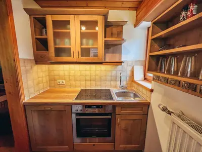 Küche/Küchenzeile in der Unterkunft Haus Heufelder
