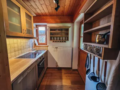 Küche/Küchenzeile in der Unterkunft Haus Heufelder