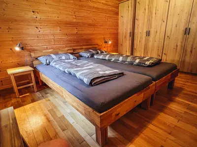 Ein Bett oder Betten in einem Zimmer der Unterkunft Haus Heufelder
