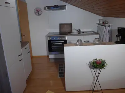 Küche/Küchenzeile in der Unterkunft Haus Huber