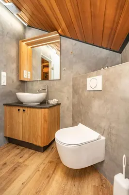 Ein Badezimmer in der Unterkunft Hotel Sonnenspitz ***