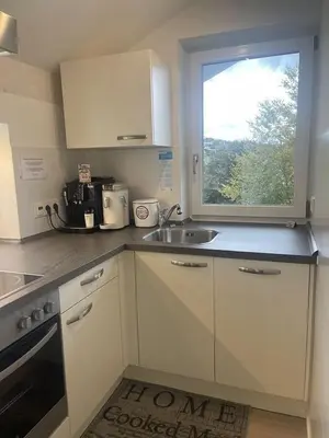 Küche/Küchenzeile in der Unterkunft Ferienwohnung Hoherting