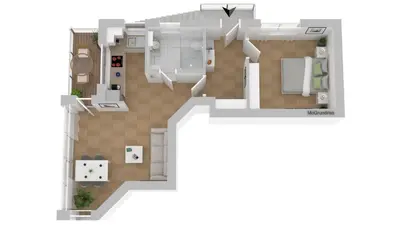 Grundriss der Unterkunft Ferienwohnung Hoherting