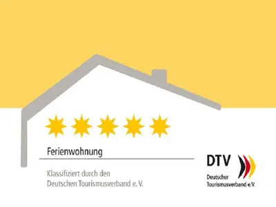 Ein Zertifikat, Auszeichnung, Logo oder anderes Dokument, das in der Unterkunft Ferienwohnung Hoherting ausgestellt ist