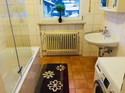 Ein Badezimmer in der Unterkunft Ferienwohnung Dhillon