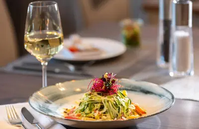 Essen im Hotel oder in der Nähe