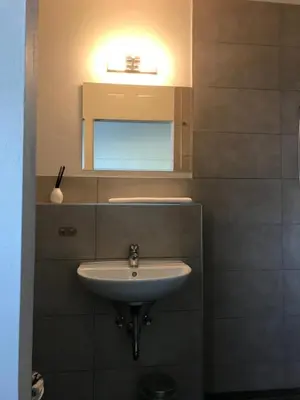 Ein Badezimmer in der Unterkunft Pension Stamperl Bar