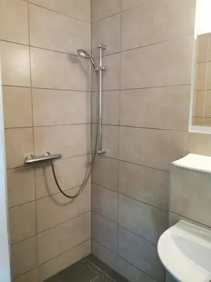 Ein Badezimmer in der Unterkunft Pension Stamperl Bar