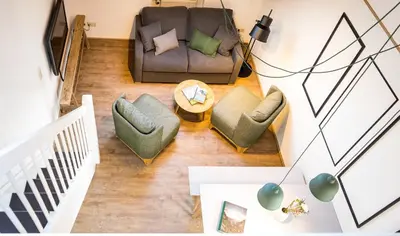 Ein Sitzbereich in der Unterkunft Das Nordberg Guesthouse