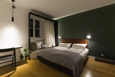 Ein Bett oder Betten in einem Zimmer der Unterkunft Vier Zimmer