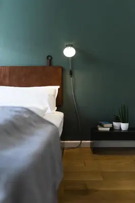 Ein Bett oder Betten in einem Zimmer der Unterkunft Vier Zimmer