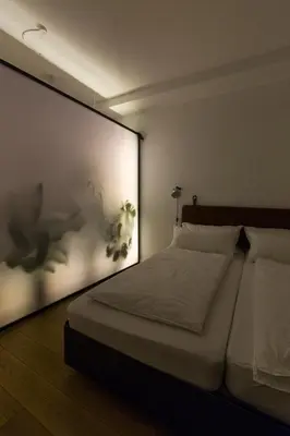 Ein Bett oder Betten in einem Zimmer der Unterkunft Vier Zimmer