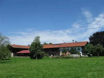 Ein Garten an der Unterkunft Saliterhof