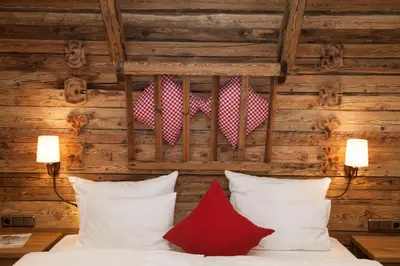 Ein Bett oder Betten in einem Zimmer der Unterkunft Gröbl-Alm