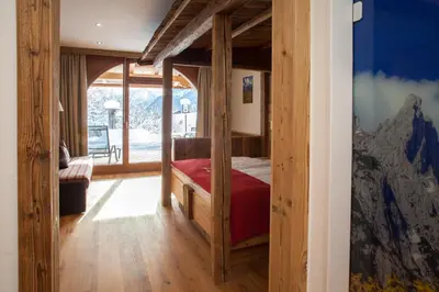 Ein Bett oder Betten in einem Zimmer der Unterkunft Gröbl-Alm