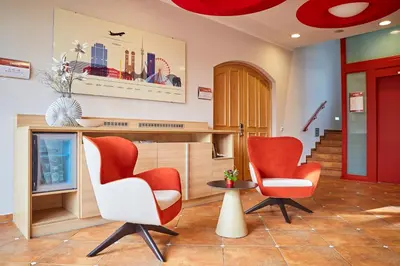 Ein Sitzbereich in der Unterkunft Bed&Breakfast Erber