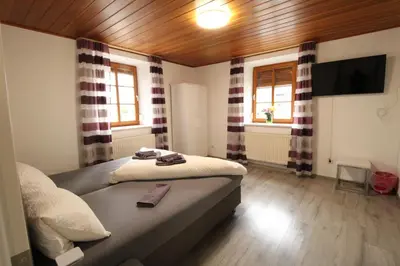Ein Bett oder Betten in einem Zimmer der Unterkunft Zur Auszeit