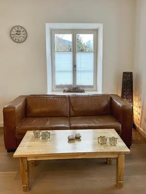 Ein Sitzbereich in der Unterkunft Palazzo Exclusiv Appartment
