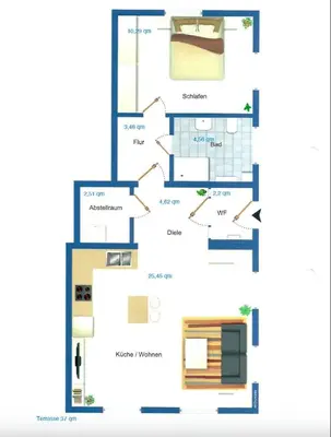 Grundriss der Unterkunft Palazzo Exclusiv Appartment