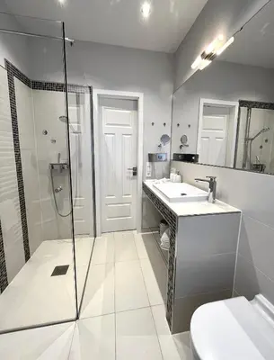 Ein Badezimmer in der Unterkunft Palazzo Exclusiv Appartment