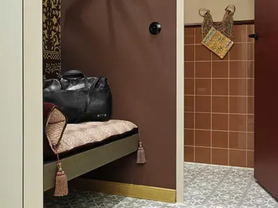 Ein Bett oder Betten in einem Zimmer der Unterkunft 25hours Hotel The Royal Bavarian