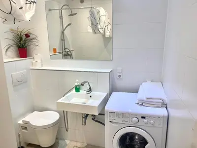 Ein Badezimmer in der Unterkunft Munich Aparthotel